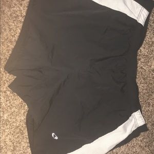 Black athletic shorts